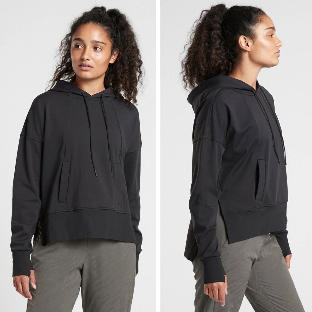 Athleta Black Mission Hoodie Size XS 23168